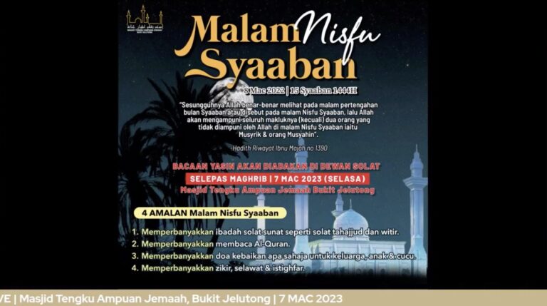 Bacaan Yasin : MALAM NISFU SYAABAN